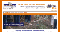 Desktop Screenshot of barfuss-trend.de