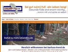Tablet Screenshot of barfuss-trend.de
